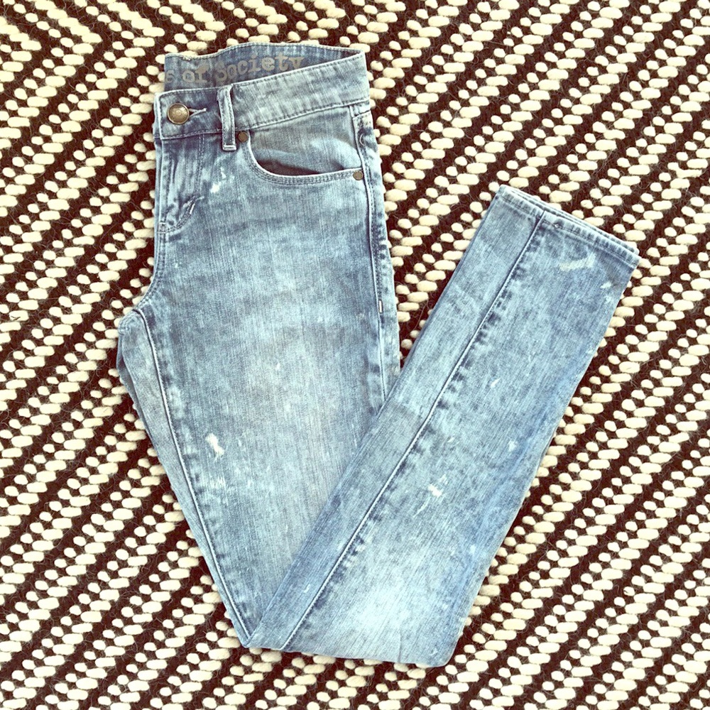Articles Of Society Acid Wash Skinny Jean